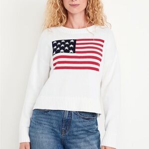 NWT Old Navy Flag Sweater